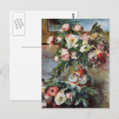 Pierre-Auguste Renoir- Peonies ポストカード (正面/裏面)
