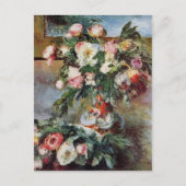 Pierre-Auguste Renoir- Peonies ポストカード (正面)