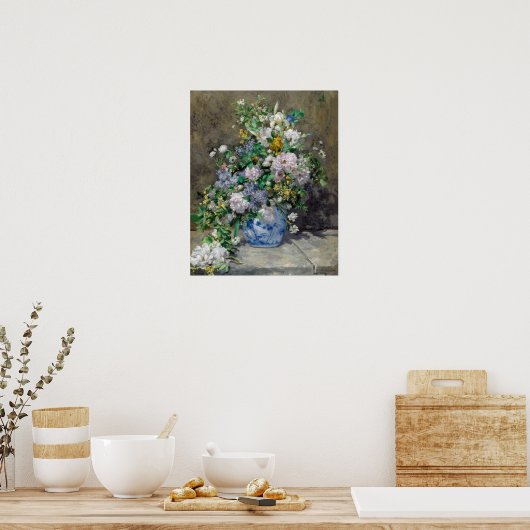 Pierre-Auguste Renoir - Spring Bouquet ポスター (キッチン)
