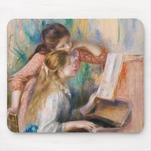 Pierre Auguste Renoir - Young Girls at the Piano マウスパッド (正面)