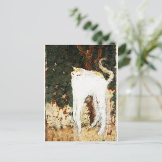 Pierre Bonnard, The White Cat, 1894 ポストカード (スタンド正面)