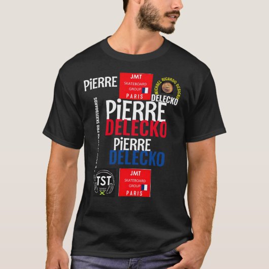 PIERRE DELECKO JMT PARISベーシックDark Tシャツ (正面)