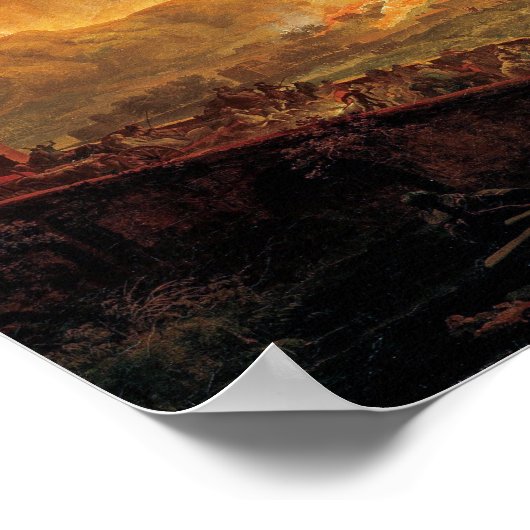 Pierre-Jacques Volaire: The Eruption of Vesuvius ポスター (角)