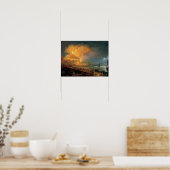 Pierre-Jacques Volaire: The Eruption of Vesuvius ポスター (キッチン)