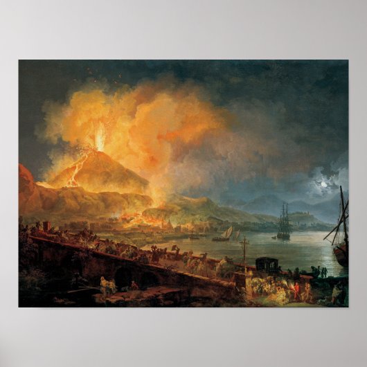 Pierre-Jacques Volaire: The Eruption of Vesuvius ポスター (正面)