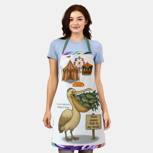 Pierre pelican's brilliant beak エプロン (着用した状態)