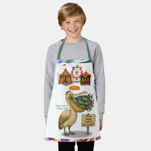 Pierre pelican's brilliant beak エプロン (着用した状態)