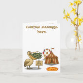 Pierre pelican's brilliant beak カード (黄色い花)