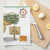 Pierre pelican's brilliant beak キッチンタオル (四つ折り)