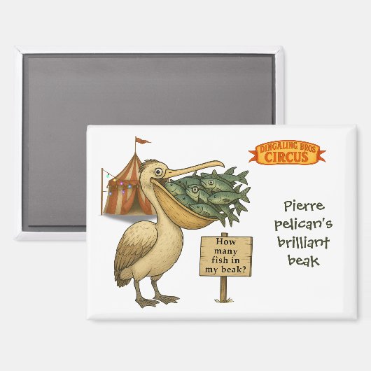 Pierre pelican's brilliant beak マグネット (正面/裏面)