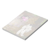 Pierrotおよびオダマキ（植物） ノートパッド (回転)