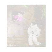 Pierrotおよびオダマキ（植物） ノートパッド (正面)