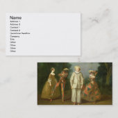 Pierrotおよび道化師 名刺 (正面/裏面)