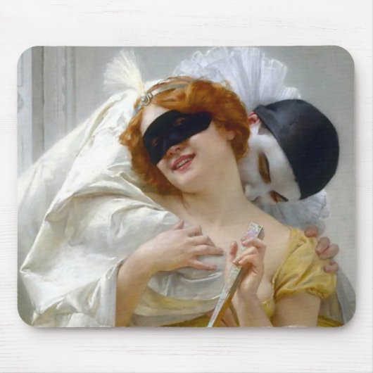 Pierrot and Columbine - Guillaume Seignac マウスパッド (正面)