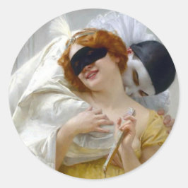 Pierrot and Columbine - Guillaume Seignac ラウンドシール