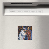 Pierrot and Harlequin, Mardi Gras by Paulセザンヌ マグネット (インサイチュ (食洗機))