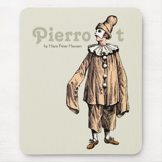 Pierrot by Hans Peter Hansen CC0121 マウスパッド (正面)