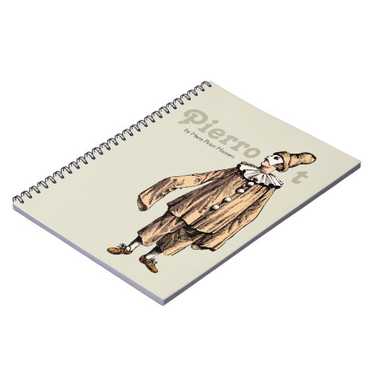 Pierrot by Hans Peter Hansen CC0199 ノートブック (左側)