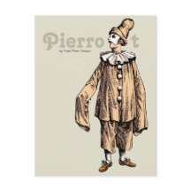 Pierrot by Hans Peter Hansen CC0733はがき