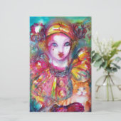 PIERROT WITH CAT / Mardi Grasマスカレードパーティー 便箋 (スタンド正面)