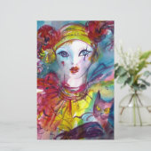 PIERROT WITH CAT / Mardi Grasマスカレードパーティー 便箋 (スタンド正面)