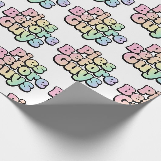 Pies Before Guys Wrapping Paper ラッピングペーパー (角)