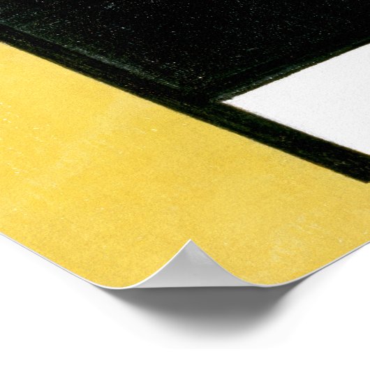 Pietモンドリアン合成抽象芸術アートジオメトリ ポスター (角)