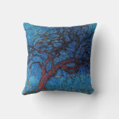 Pietモンドリアン、夕べ：赤い木 クッション (裏面)