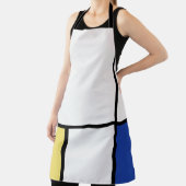 Pietモンドリアン – 組版幾何学模様抽象芸術 エプロン (インサイチュ)