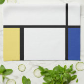 Pietモンドリアン – 組版幾何学模様抽象芸術 キッチンタオル (折り畳み)