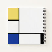 Pietモンドリアン – 組版幾何学模様抽象芸術 ノートブック (裏面)
