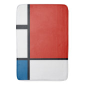 Pietモンドリアン – 組版幾何学模様抽象芸術 バスマット (正面縦)