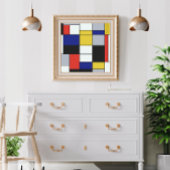Pietモンドリアン – 組版幾何学模様抽象芸術 ポスター
