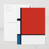 Pietモンドリアン – 組版幾何学模様抽象芸術 ポストカード (正面/裏面)