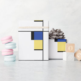 Pietモンドリアン – 組版幾何学模様抽象芸術 ラッピングペーパー