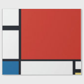 Pietモンドリアン – 組版幾何学模様抽象芸術 ラッピングペーパー (フラット)