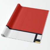 Pietモンドリアン – 組版幾何学模様抽象芸術 ラッピングペーパー (アンロールド)