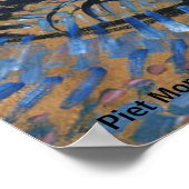 PietモンドリアンApple Tree Pointillistバージョン ポスター (角)