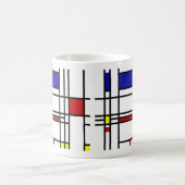 Piet Mondriaan, "コンポジション" コーヒーマグカップ (中央)