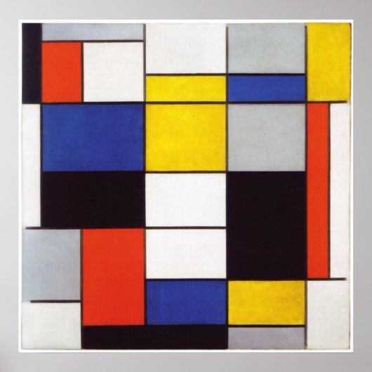 PIET MONDRIAAN – コンポジションA 1923 ポスター (正面)