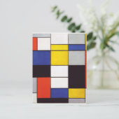 PIET MONDRIAAN – 合成A 1923 ポストカード (スタンド正面)