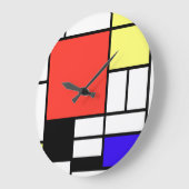 Piet Mondriaan , 1926 Composition ラージ壁時計 (傾斜)