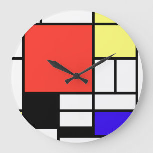 Piet Mondriaan , 1926 Composition ラージ壁時計