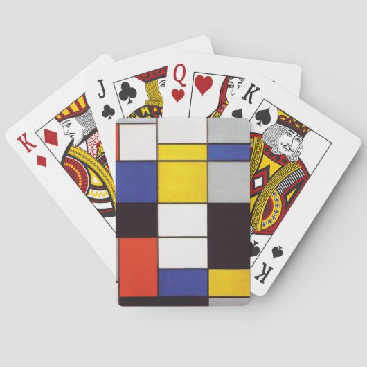 PIET MONDRIAAN - Compositon A 1923年 トランプ (裏面)