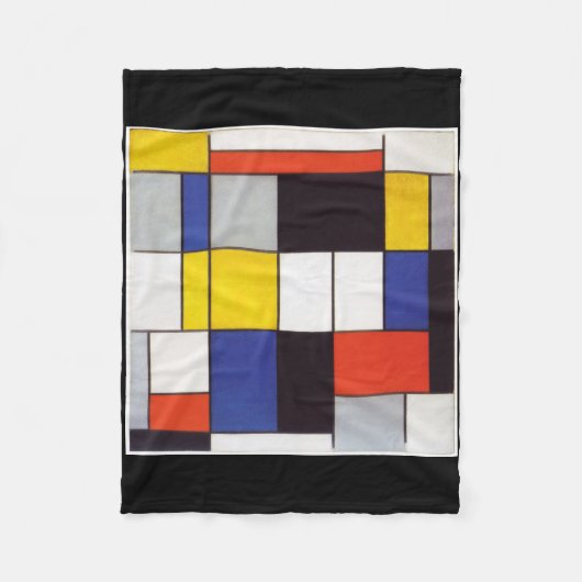 PIET MONDRIAAN - Compositon A 1923年 フリースブランケット (正面)
