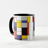PIET MONDRIAAN - Compositon A 1923年 マグカップ (正面左)
