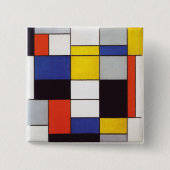 PIET MONDRIAAN - Compositon A 1923年 缶バッジ (正面)