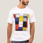 PIET MONDRIAAN - Compositon A 1923年 Tシャツ (正面)