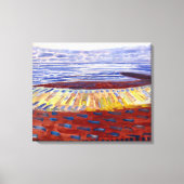 Piet Mondrian「日没後の海」| キャンバスプリント (正面)