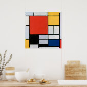 Piet Mondrian Abstract ポスター (キッチン)